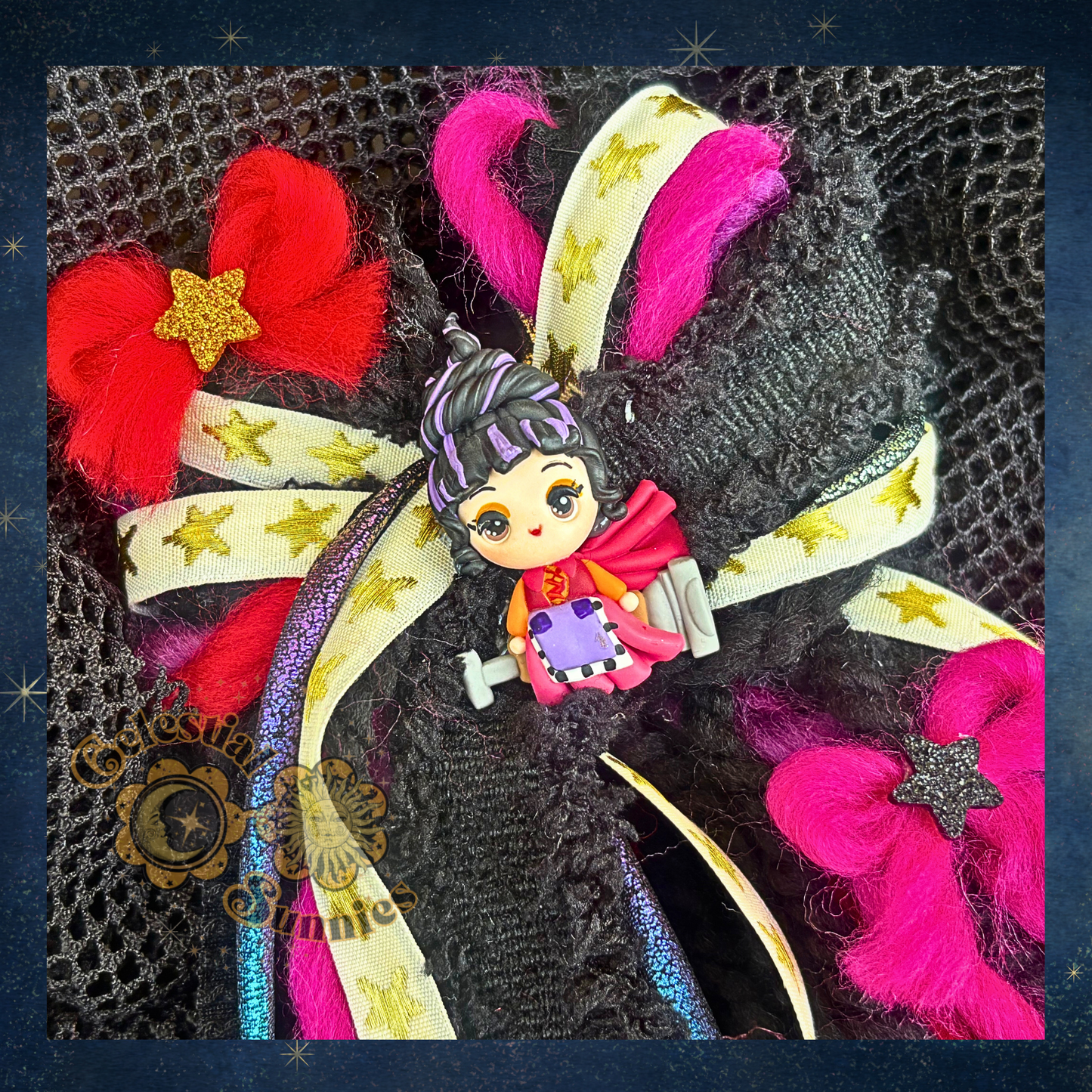 RTS 4.5” SISTAHHHS Spooky COSMOS HAIR BOW