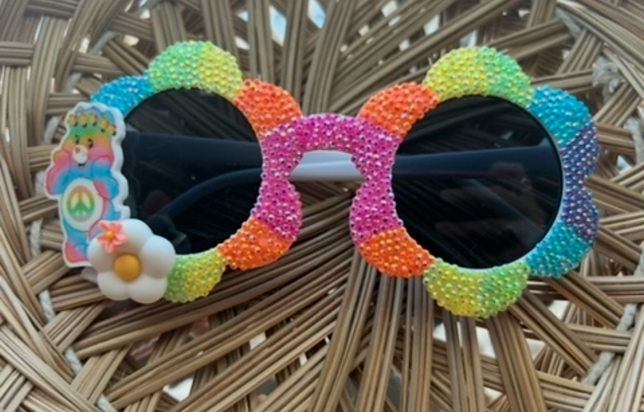 MADE TO ORDER* NEON RAINBOW BURST LARGE DAISY FRAMES