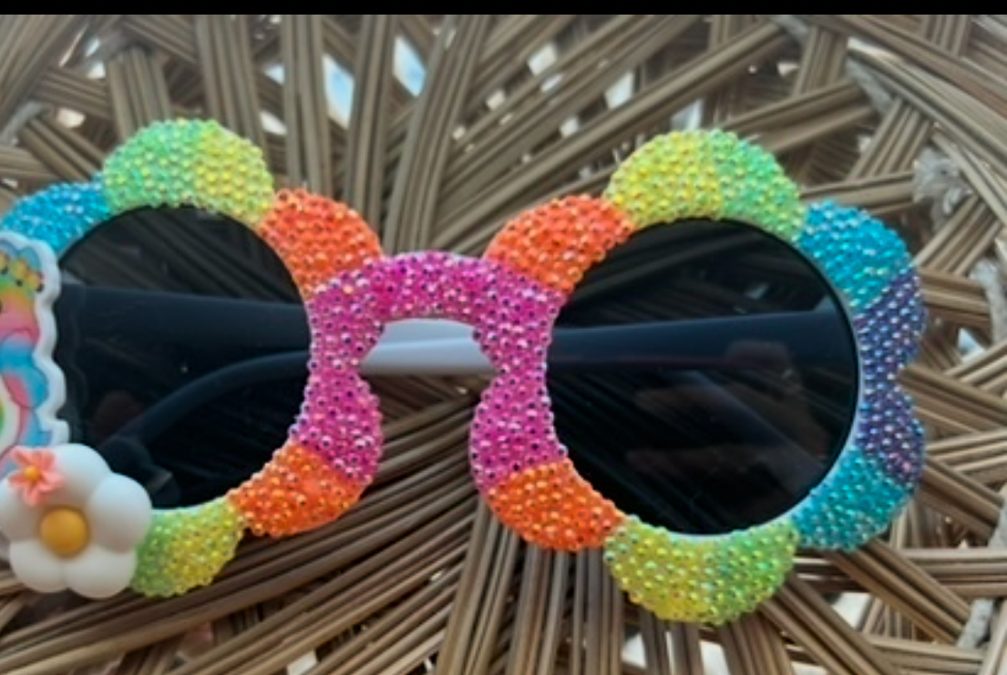 MADE TO ORDER* NEON RAINBOW BURST LARGE DAISY FRAMES