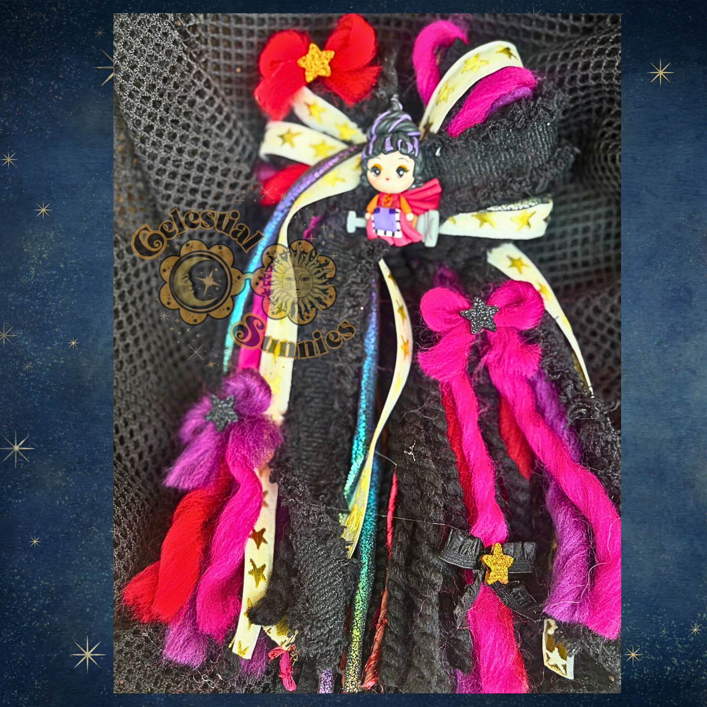 RTS 4.5” SISTAHHHS Spooky COSMOS HAIR BOW