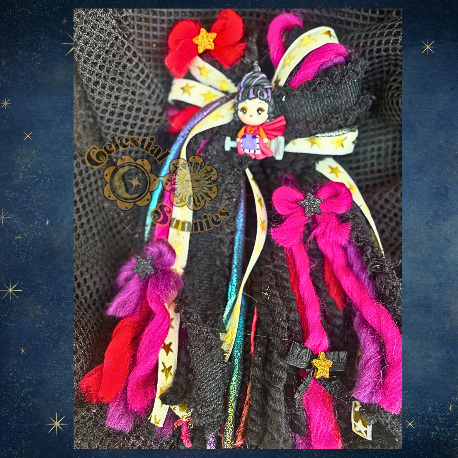 RTS 4.5” SISTAHHHS Spooky COSMOS HAIR BOW