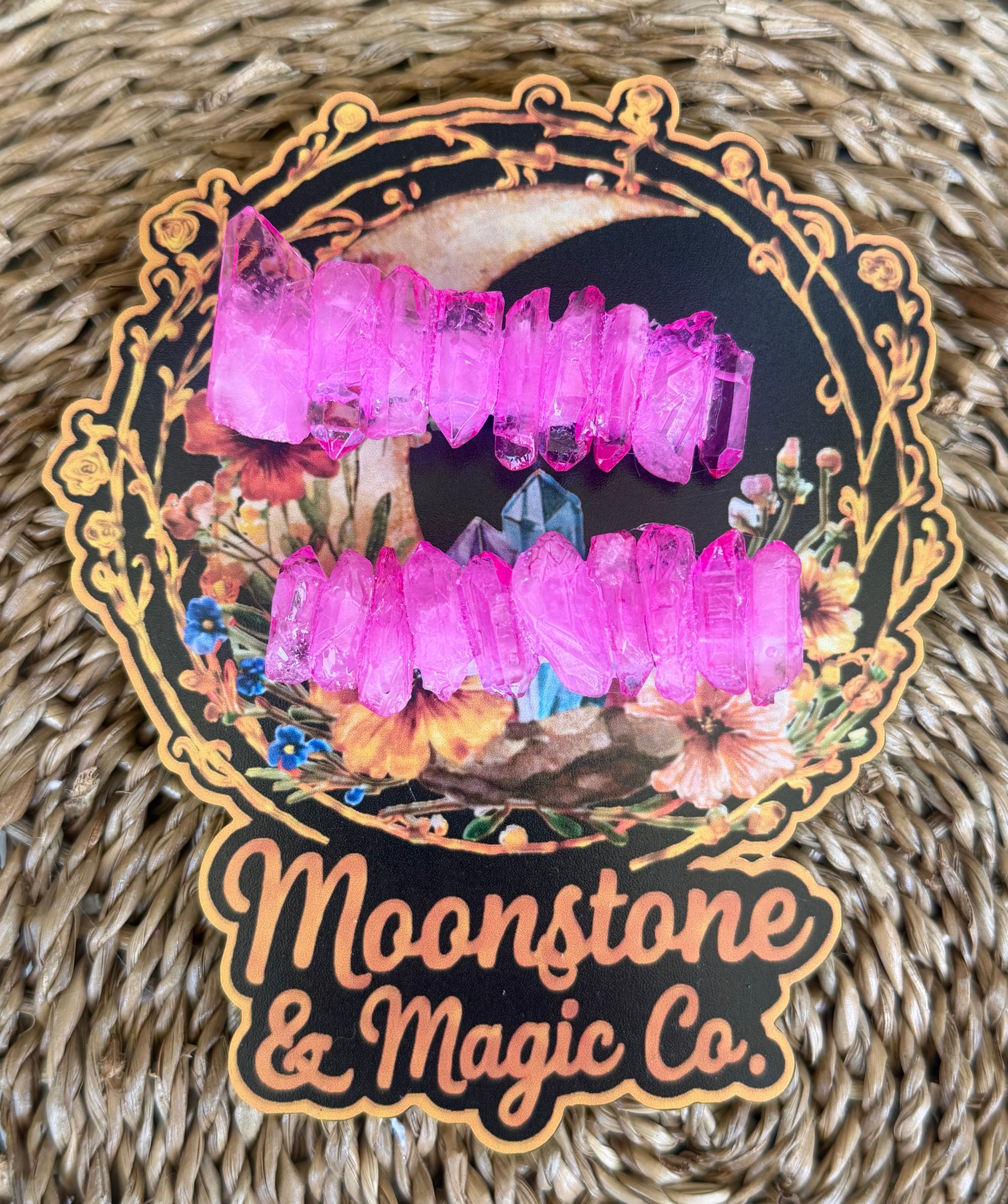 RTS 2.75” Moonstone Clips - SET- Hot Pink