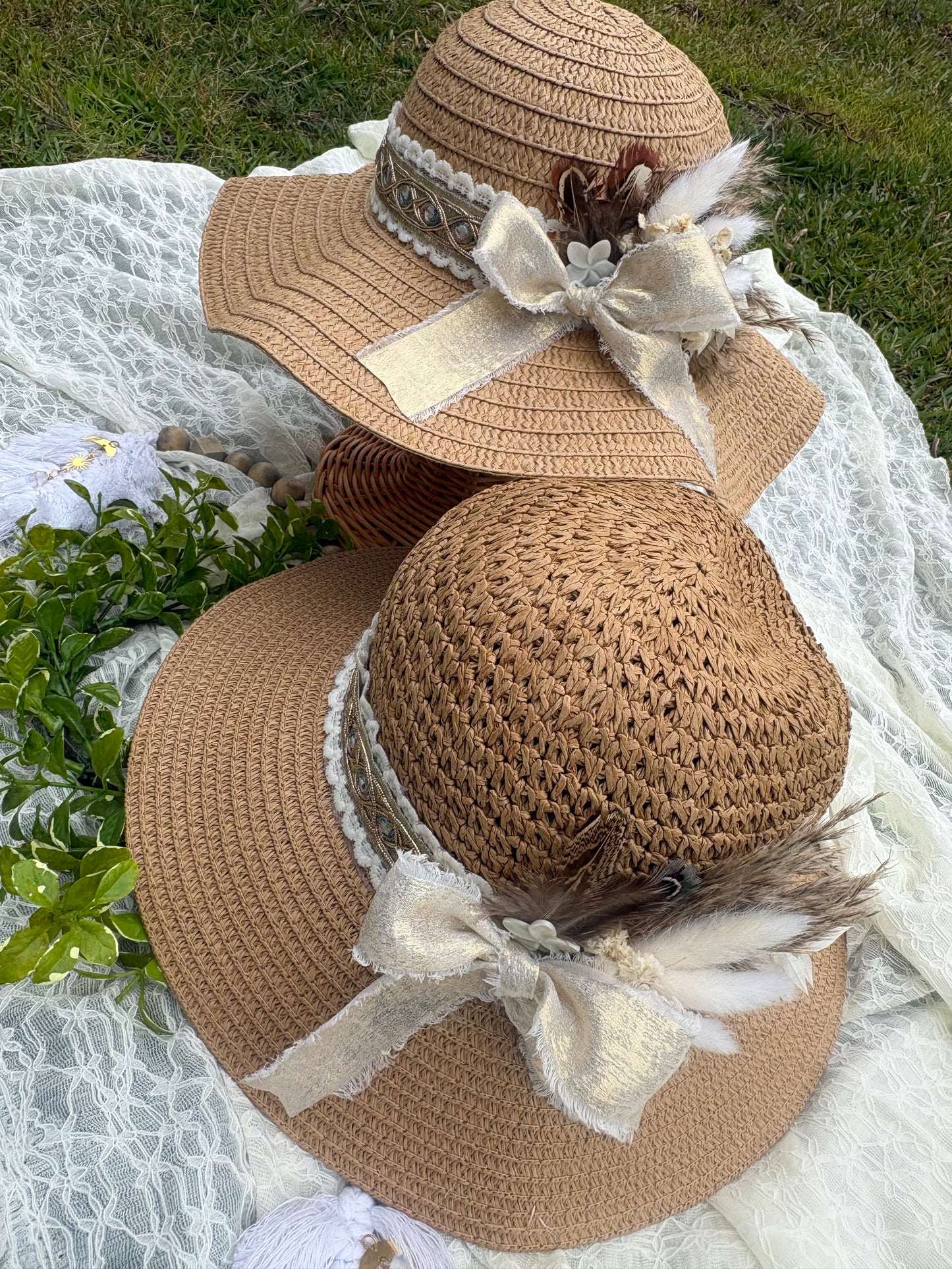 CUSTOM MADE TO ORDER Mama & Mini Sun hats