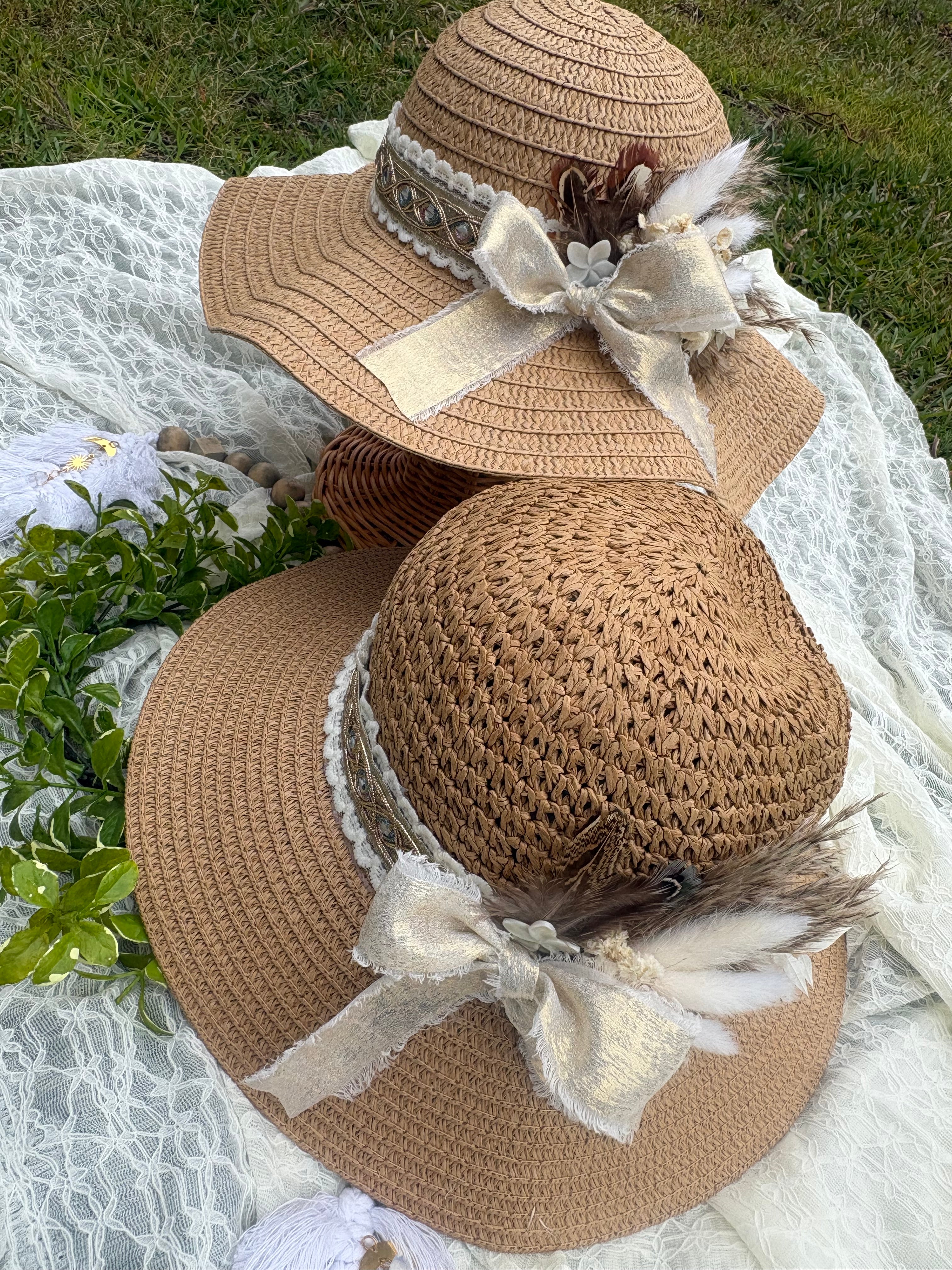 CUSTOM MADE TO ORDER Mama & Mini Sun hats