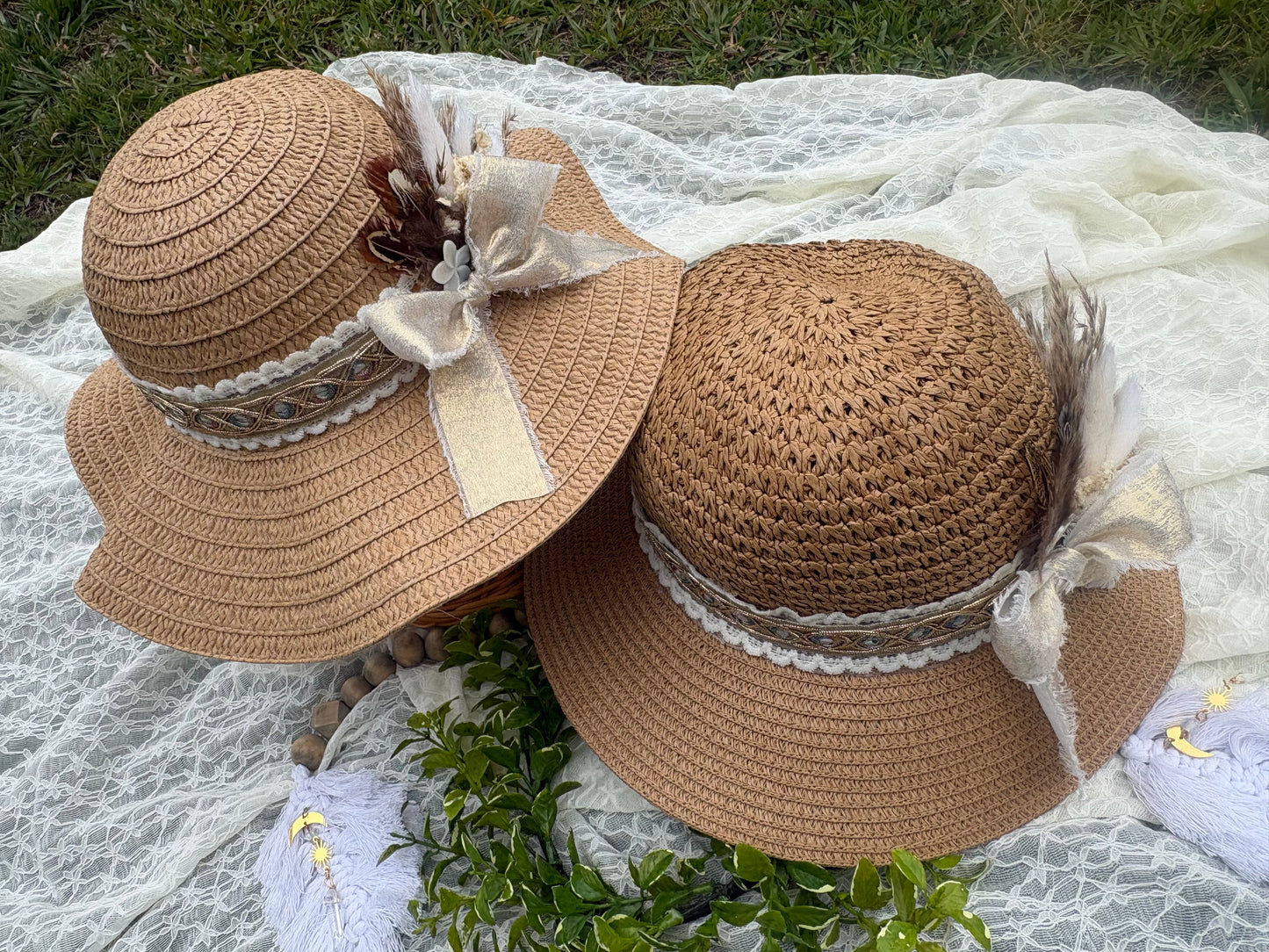 CUSTOM MADE TO ORDER Mama & Mini Sun hats