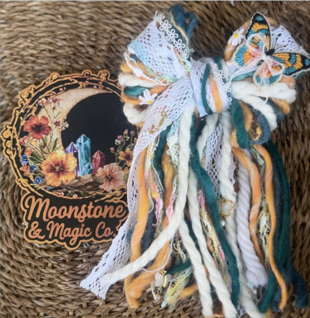 RTS 5” XL Charmed Monarch Cosmos Bow on Clip