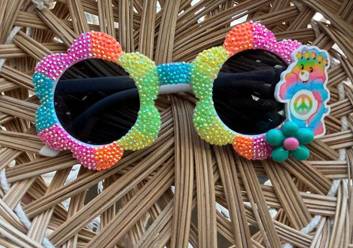 MADE TO ORDER* NEON RAINBOW BURST LARGE DAISY FRAMES
