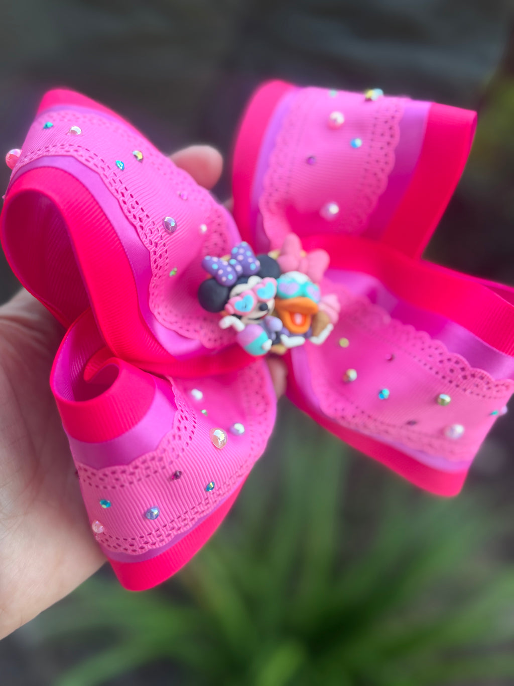 RTS 5.5” Boutique Bow -Polymer charm