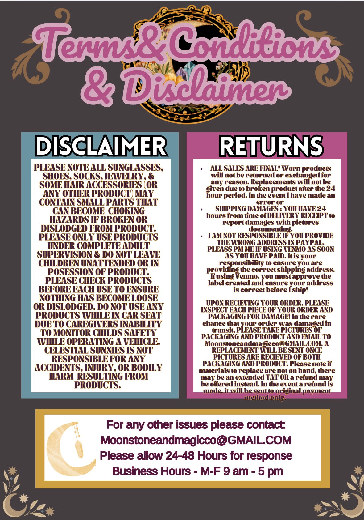 TERMS AND CONDITIONS