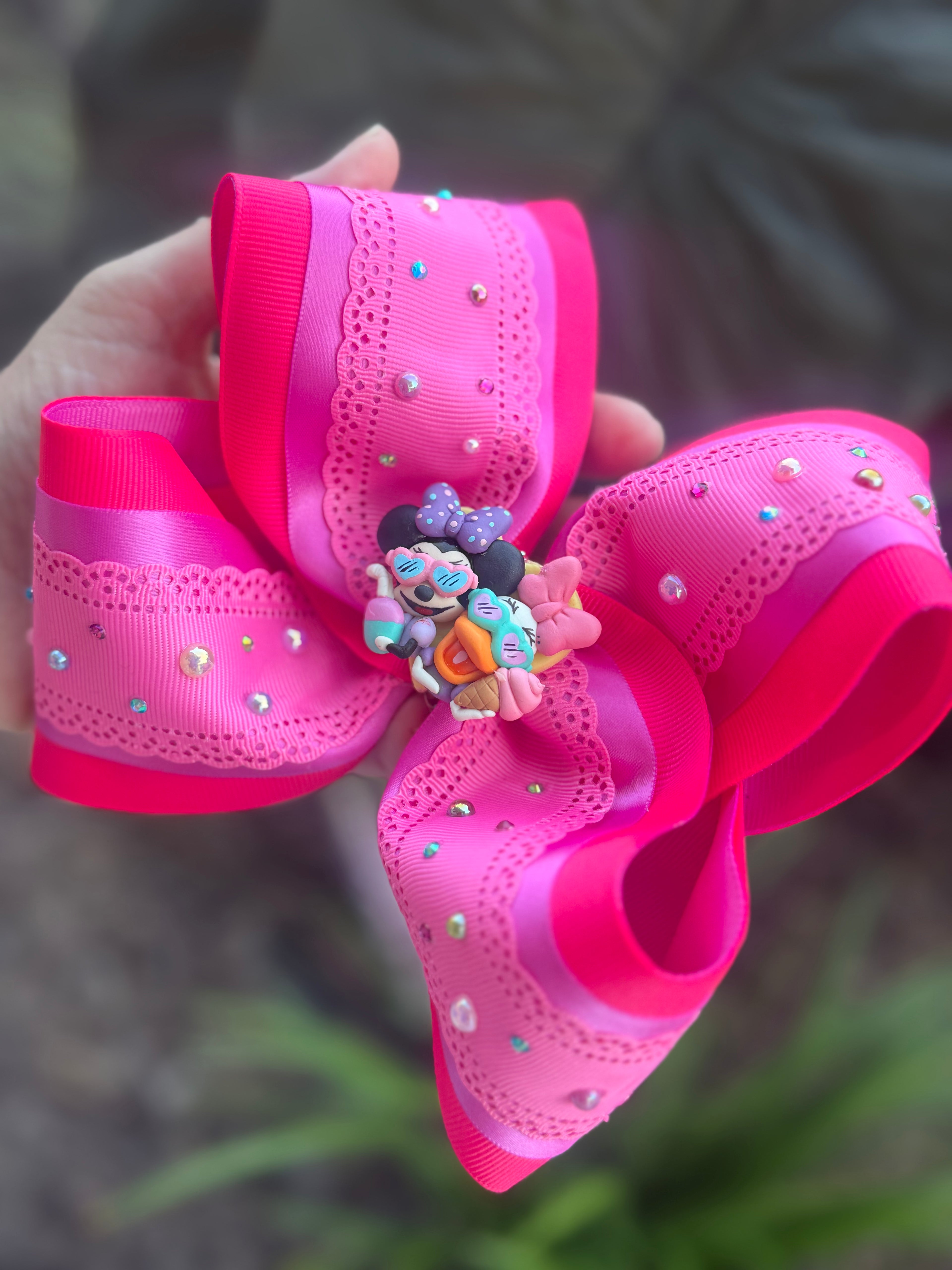 RTS 5.5” Boutique Bow -Polymer charm